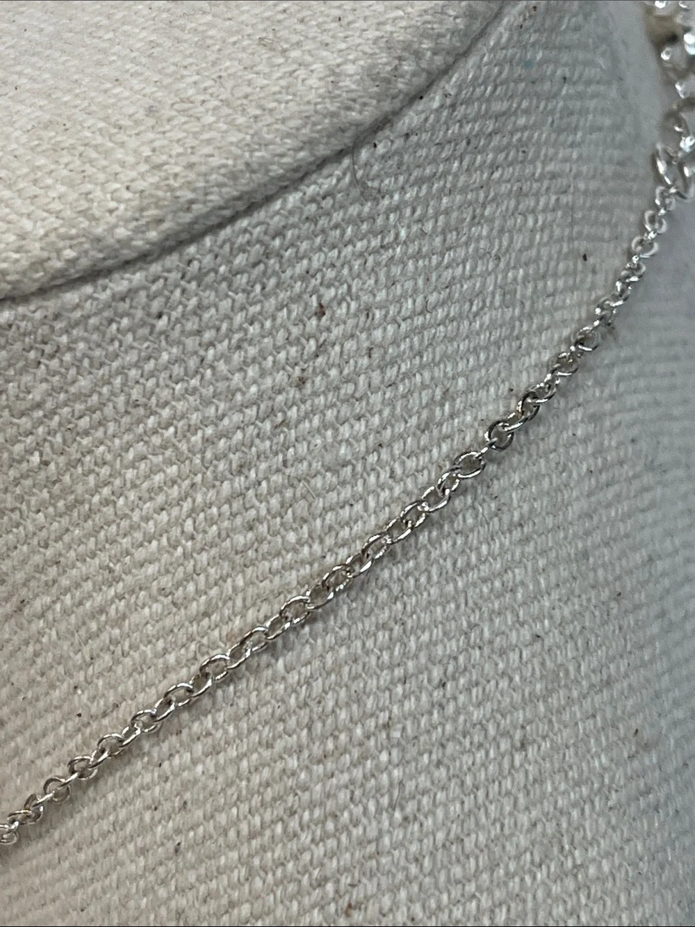 Auburn collegiate silver necklace with AU pendant in blue and orange